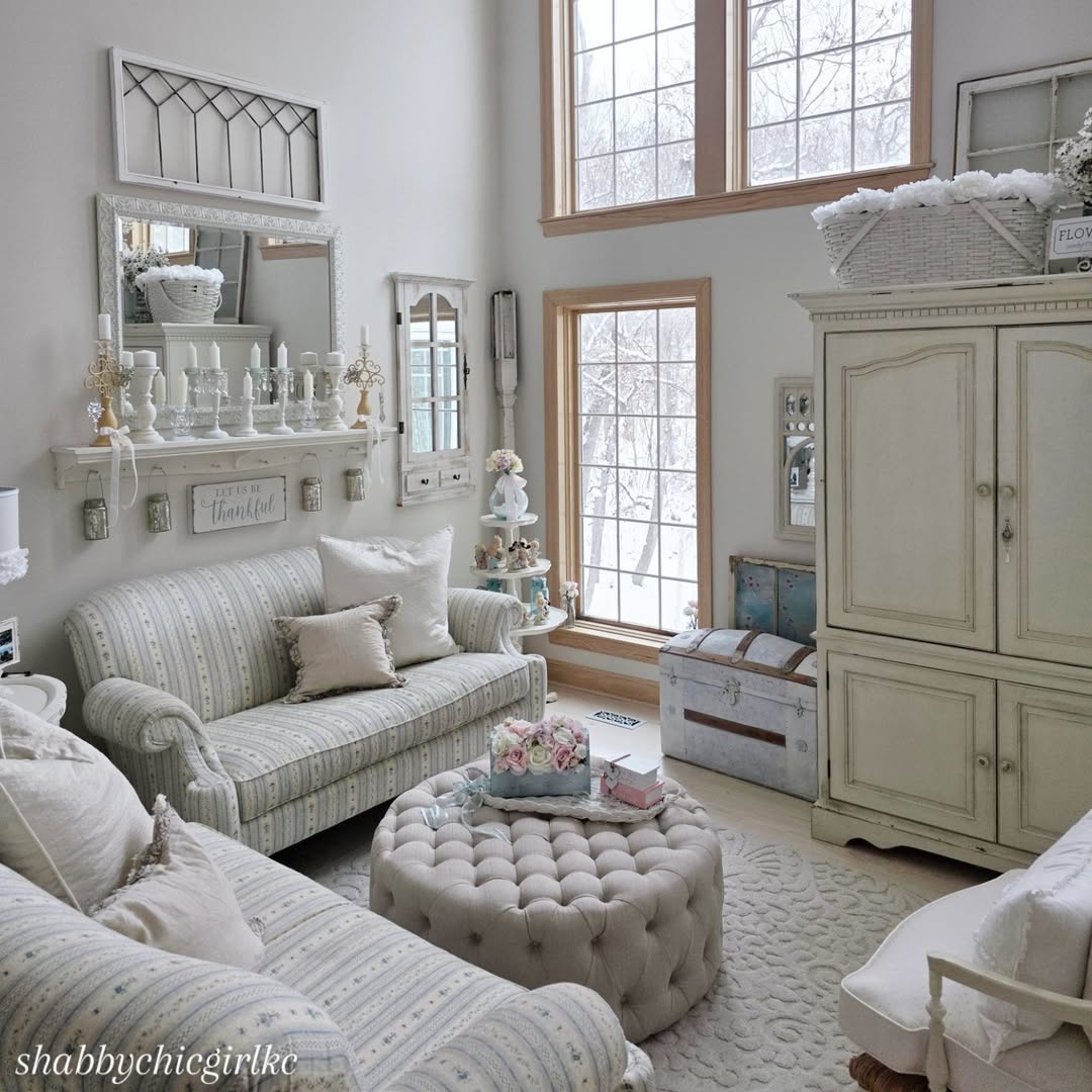 Vintage Shabby Neutral Charm