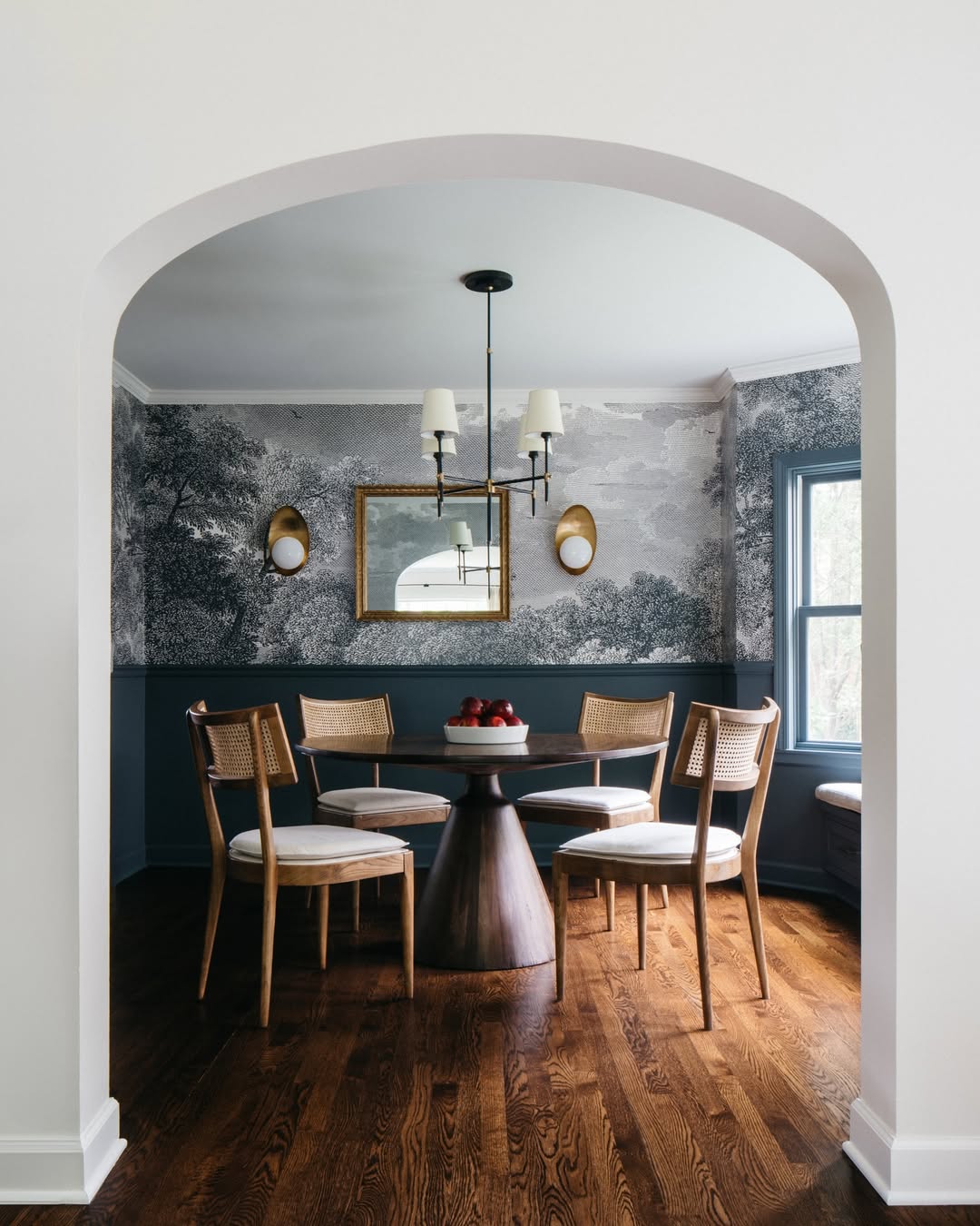 Wallpapered Dining Nook