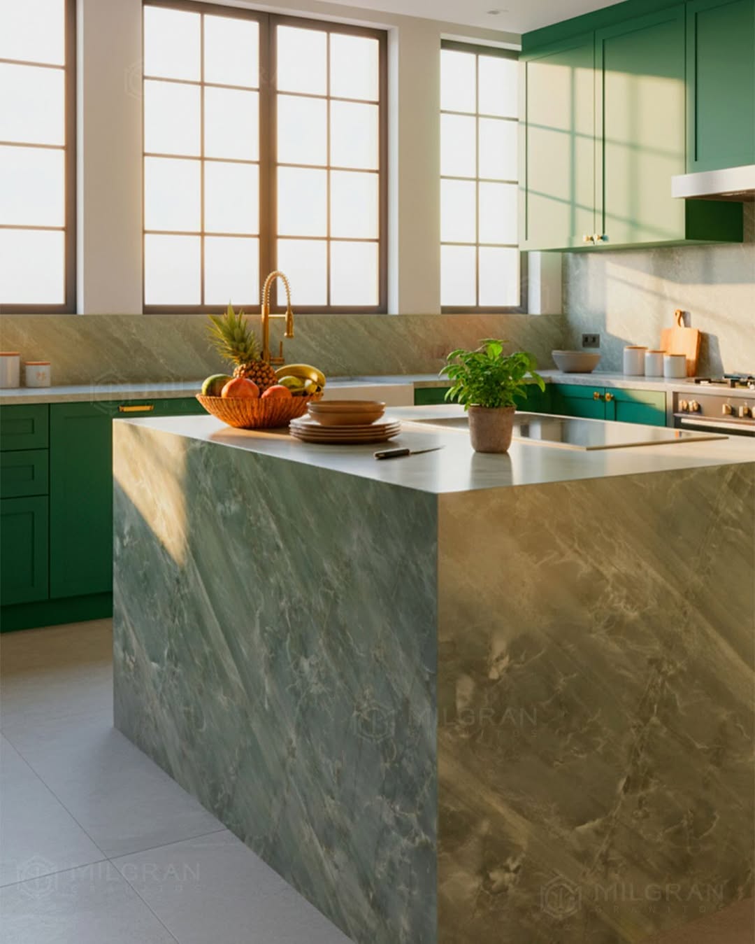 Sunlit Green Quartzite