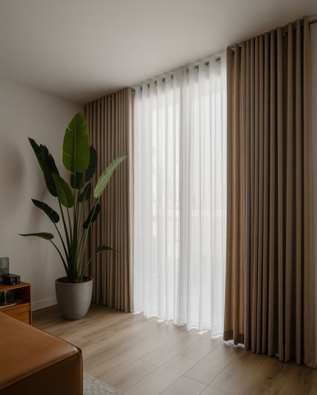 Soft Linen Curtain Layers