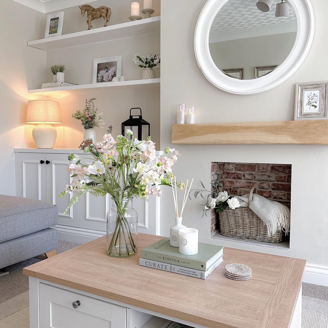 Soft Cottage Neutral Living Room