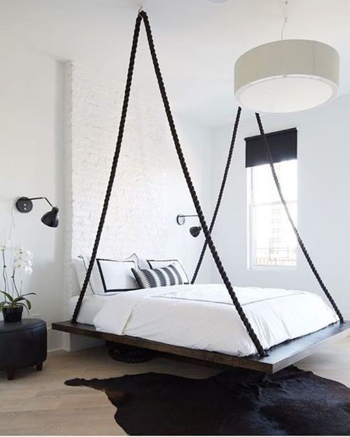 Rope-Hung Statement Bed