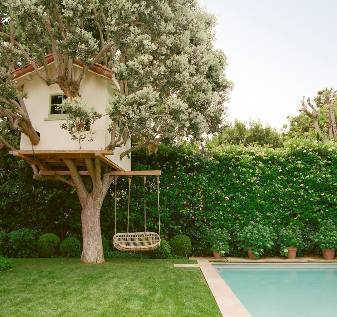 Poolside Storybook Treehouse