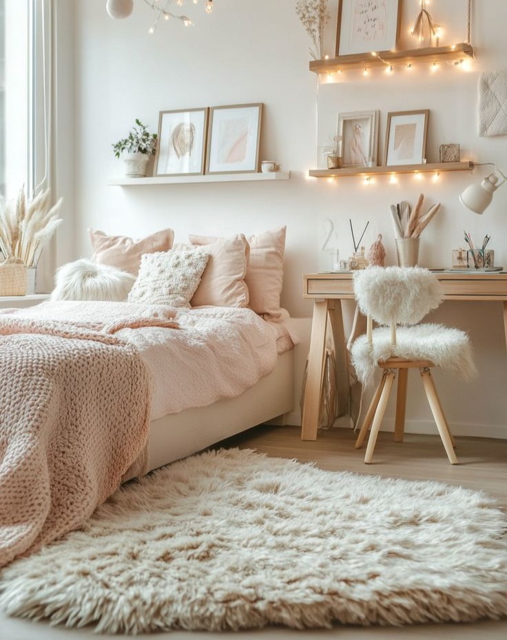 Soft Glow Study Nook