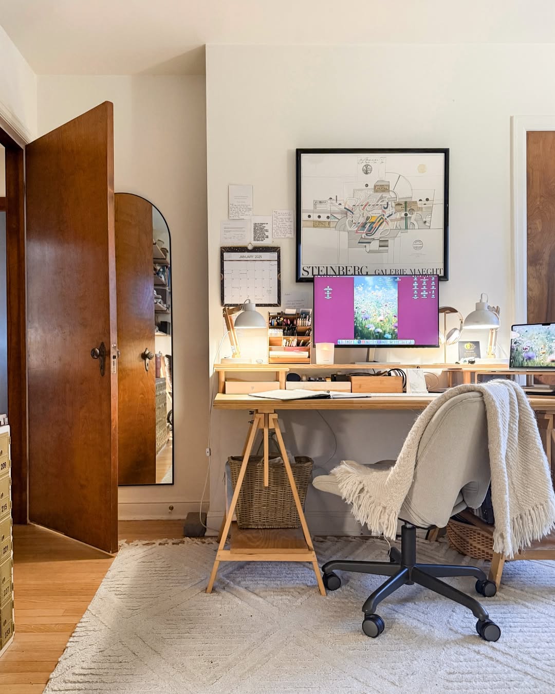 Vintage-Modern Study Flow