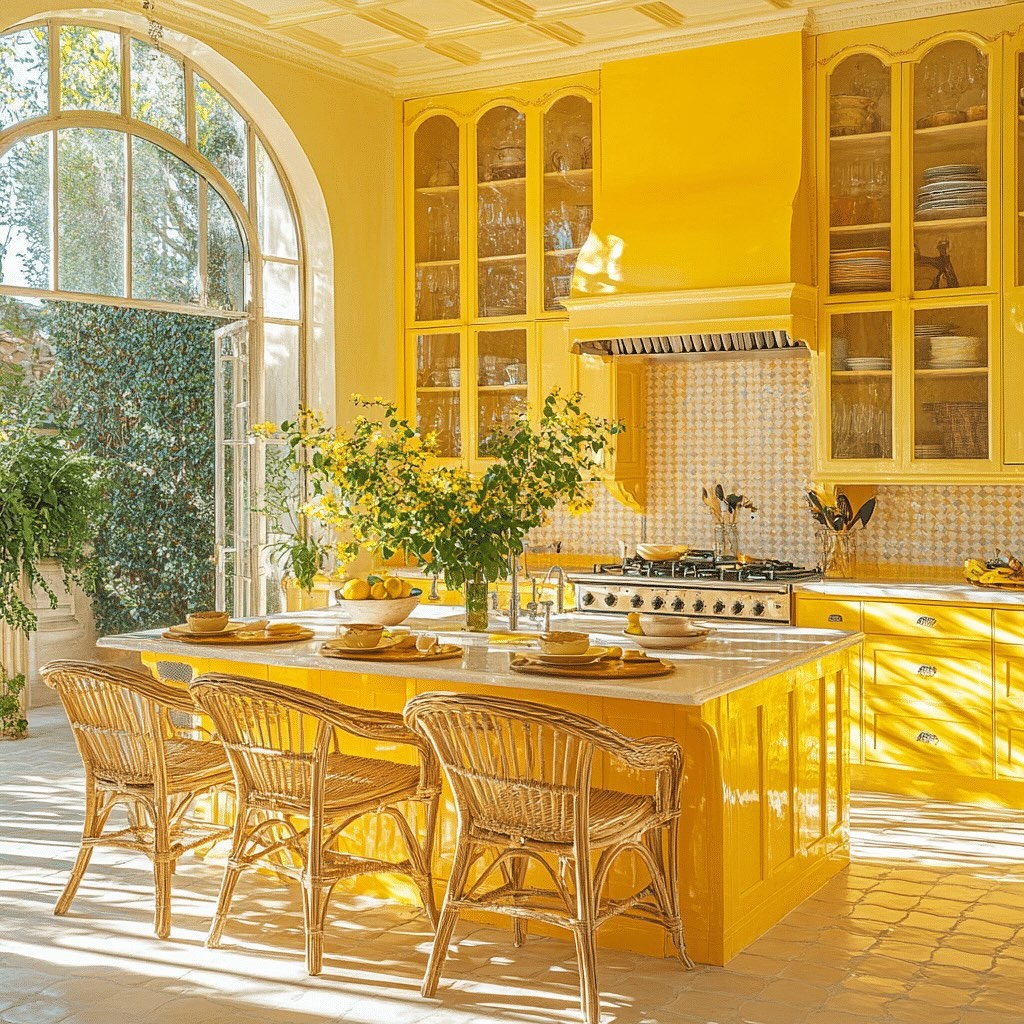 Sun-Drenched Mediterranean Kitchen