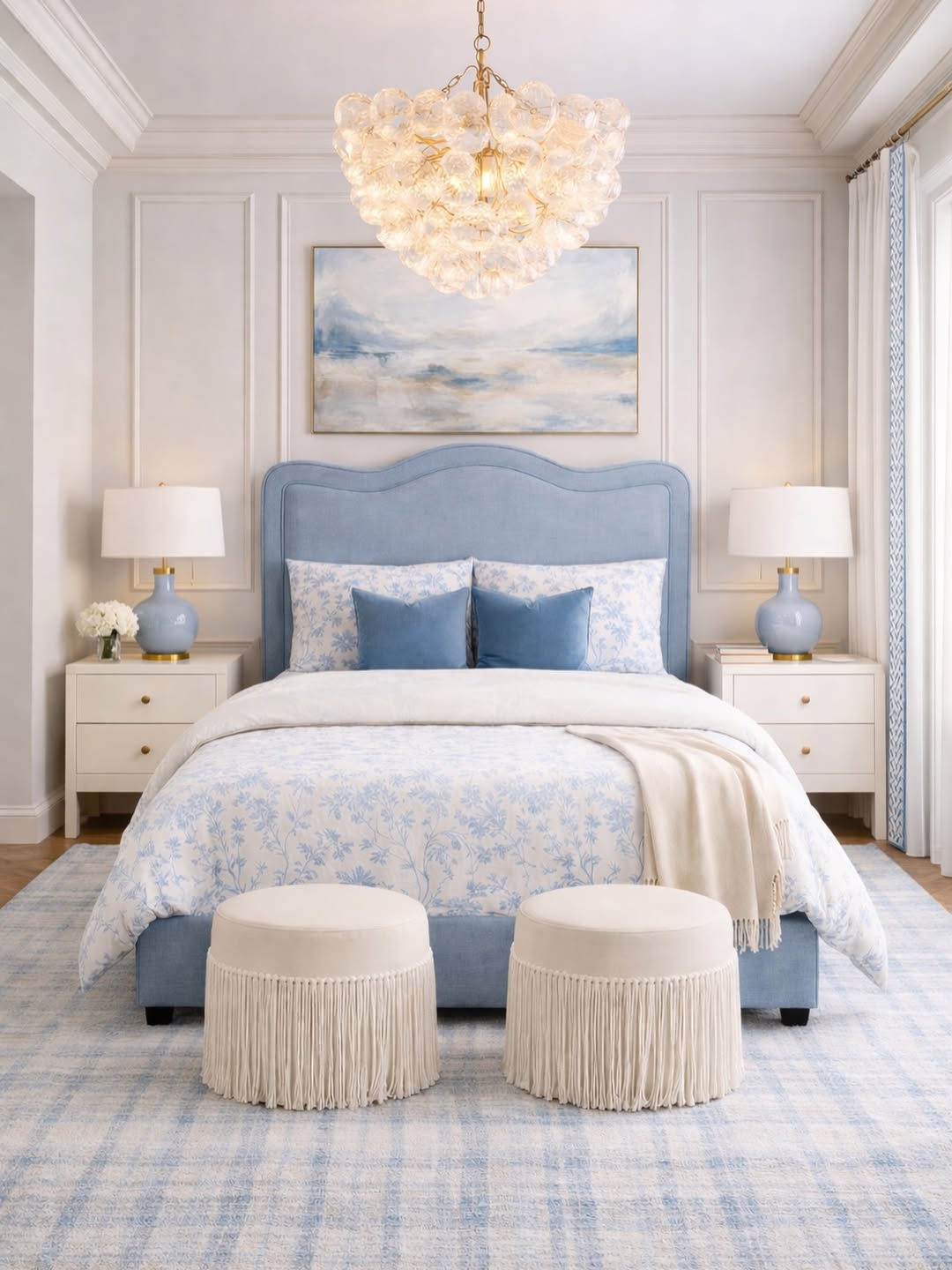 Soft Blue Symmetry