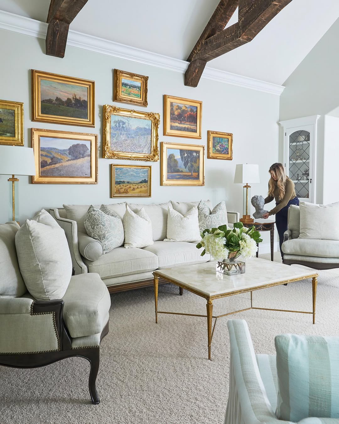 Gallery Wall Elegance & Soft Traditional Touch