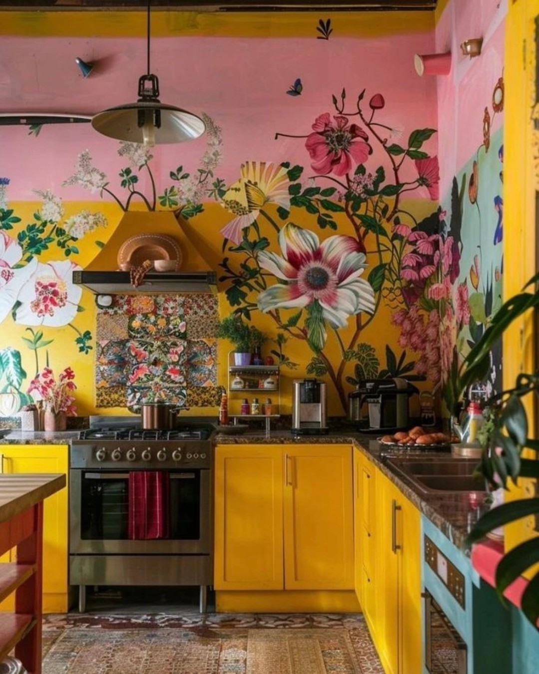 Scandinavian Yellow Kitchen